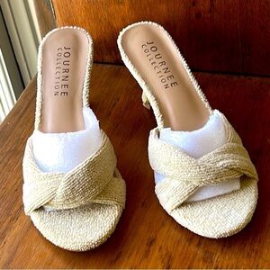 Sporty Tan Women's Heels Kitten Heels New In Box Women’s Size 8 Resort Cruise